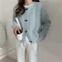 外穿秋冬显瘦圆领开衫
