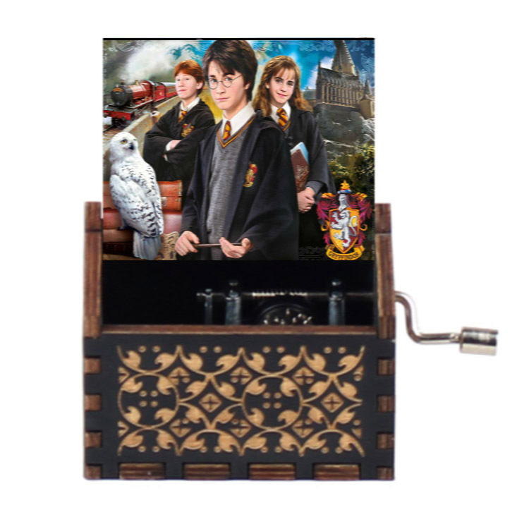 源工場ハリーポッターハイドウェイ手揺れ木製オルゴールミニオルゴールクリエイティブ誕生日プレゼント