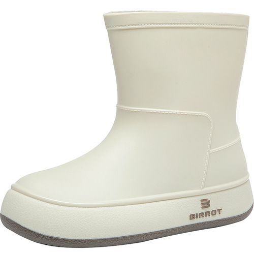 Japanese and Korean Fashion Women's Slip-Resistant Waterproof Rain Boots Outdoor Mid-Calf Rubber Boot Covers