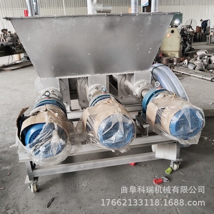 养猪场粪污干湿分离机 不锈钢牛粪鸡粪挤干机 豆渣餐厨垃圾脱水机