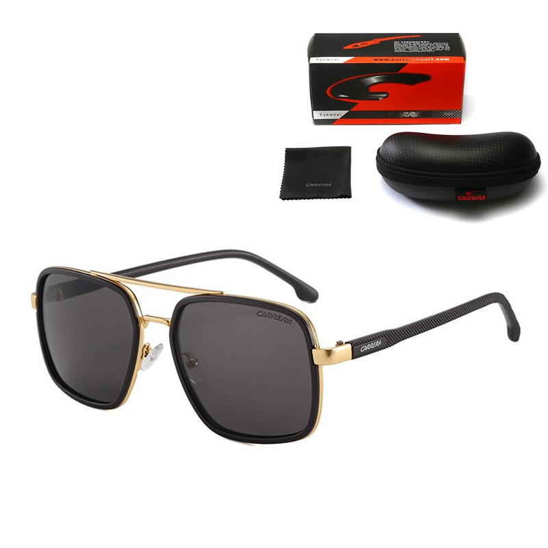 New Trendy Fashion Carrera Sunglasses for Men Cross-Border Metal Carrera256 Sunglasses with Uv Protection