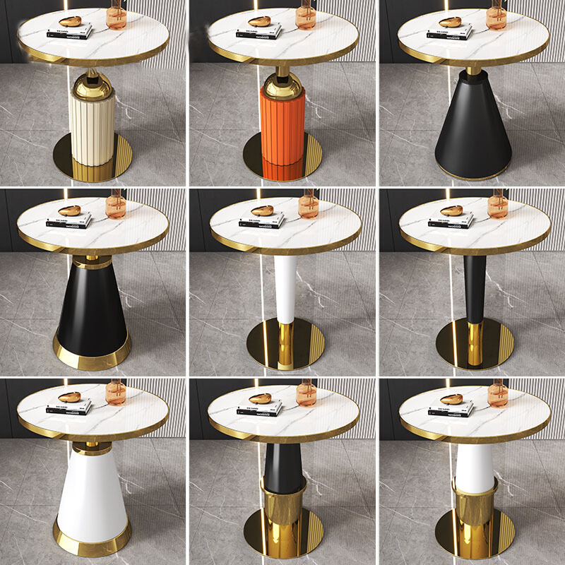 Coffee Table, Negotiation Table, Light Luxury Style Sofa Side Table, Metal Small Round Table, Sales Office Meeting Reception Table, Cafe Table Coffee Table, Negotiation Table, Light Luxury Style Sofa Side Table, Metal Small Round Table, Sales Office Meeting Reception Table, Cafe Table