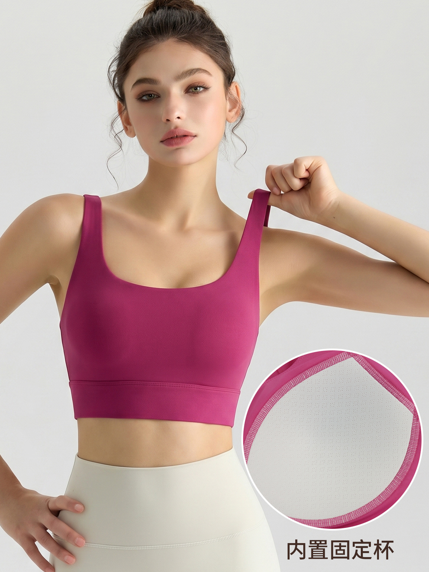 Nuevo sujetador deportivo de Weiman, top de yoga transpirable sin broches para verano, sujetador deportivo con espalda hermosa y tiras cruzadas huecas