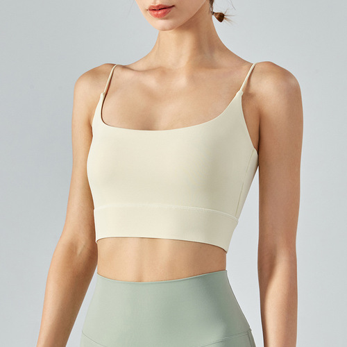 Ningbo Anjiu yoga underwear for women cross-border mild support beautiful back push-up casual yoga European and American camisole for women