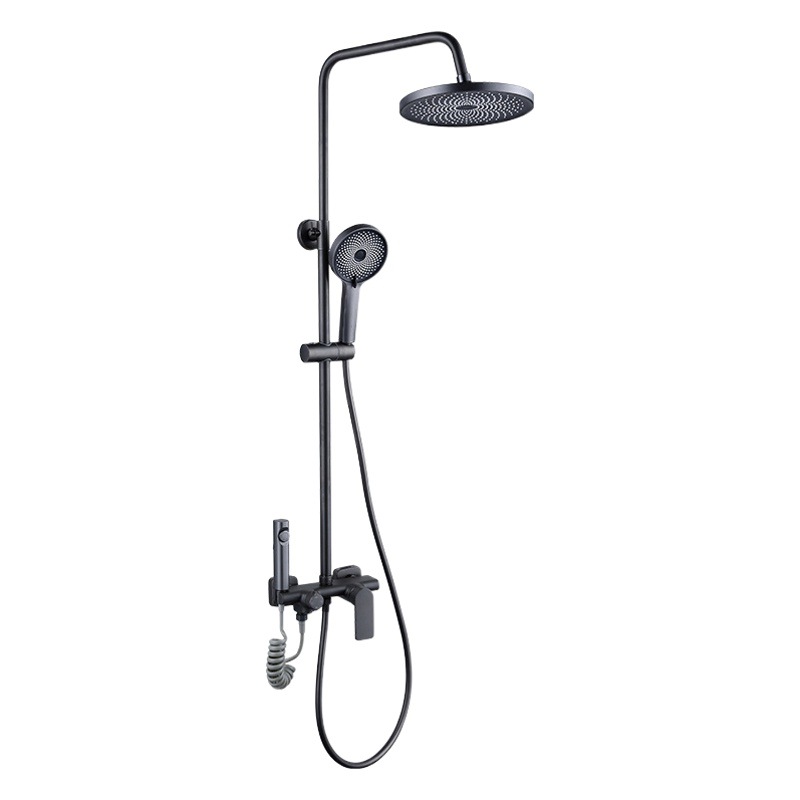 Vida canción hogar negro ducha ingeniería ducha traje Hotel dedicado baño ducha fábrica al por mayor