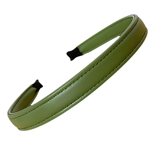 South Korea's Dongdaemun new headband women's retro temperament PU leather headband jennie same style pressed hairpin hair accessories