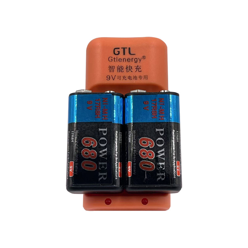 9v 완전 충전, 표시등이 켜지지 않음(주황색)