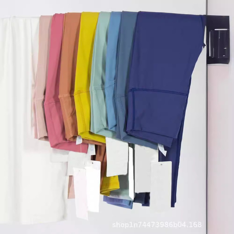 LULU same style align European and American yoga pants women's tight sports high waist slimming yoga pants soft nude feeling Yu