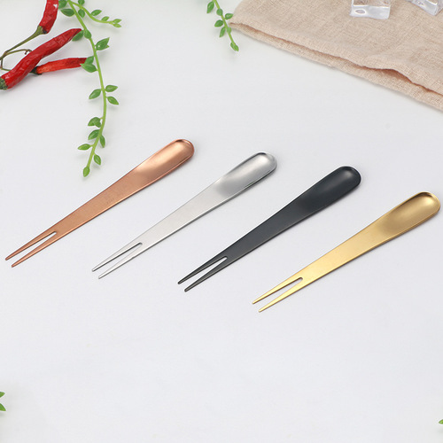 Daoqi stainless steel cake knife and fork set dessert fruit fork multifunctional cheese pizza cake spatula wholesale
