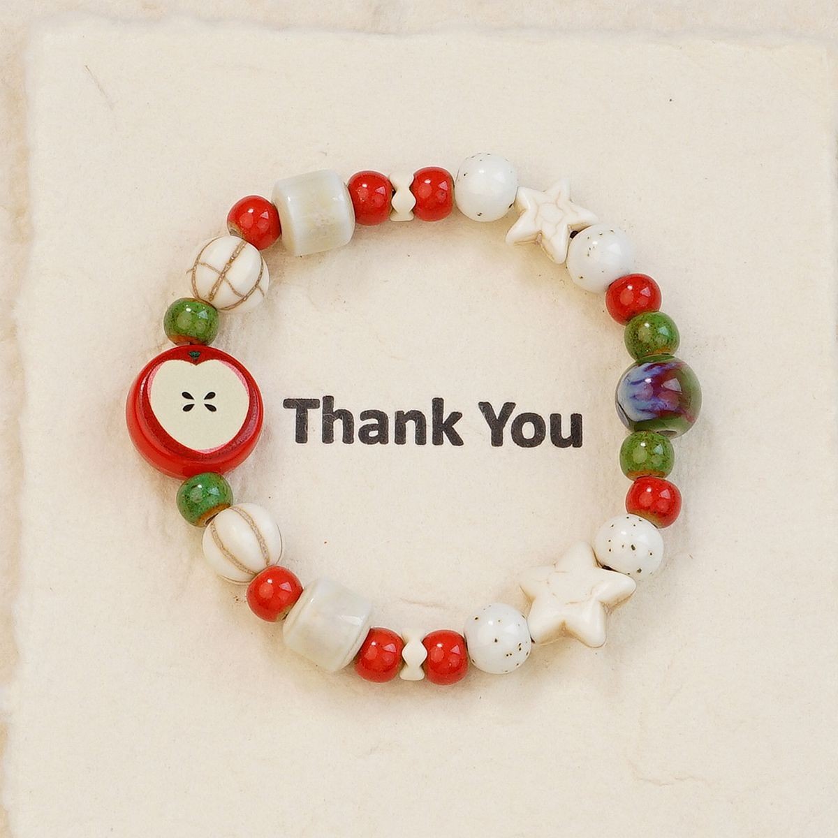 Jingdezhen pulsera de cerámica de verano mujer alta sensación galletas serie de gatos nicho diseño universal pulsera alta sensación