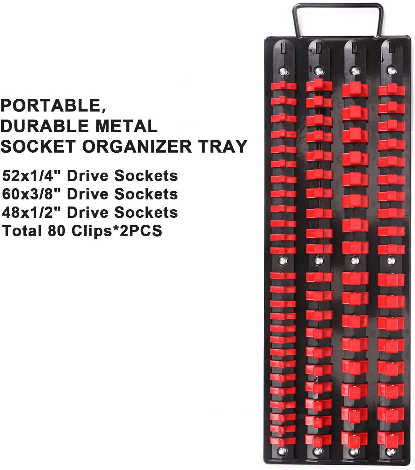 4열 소켓 홀더 레드