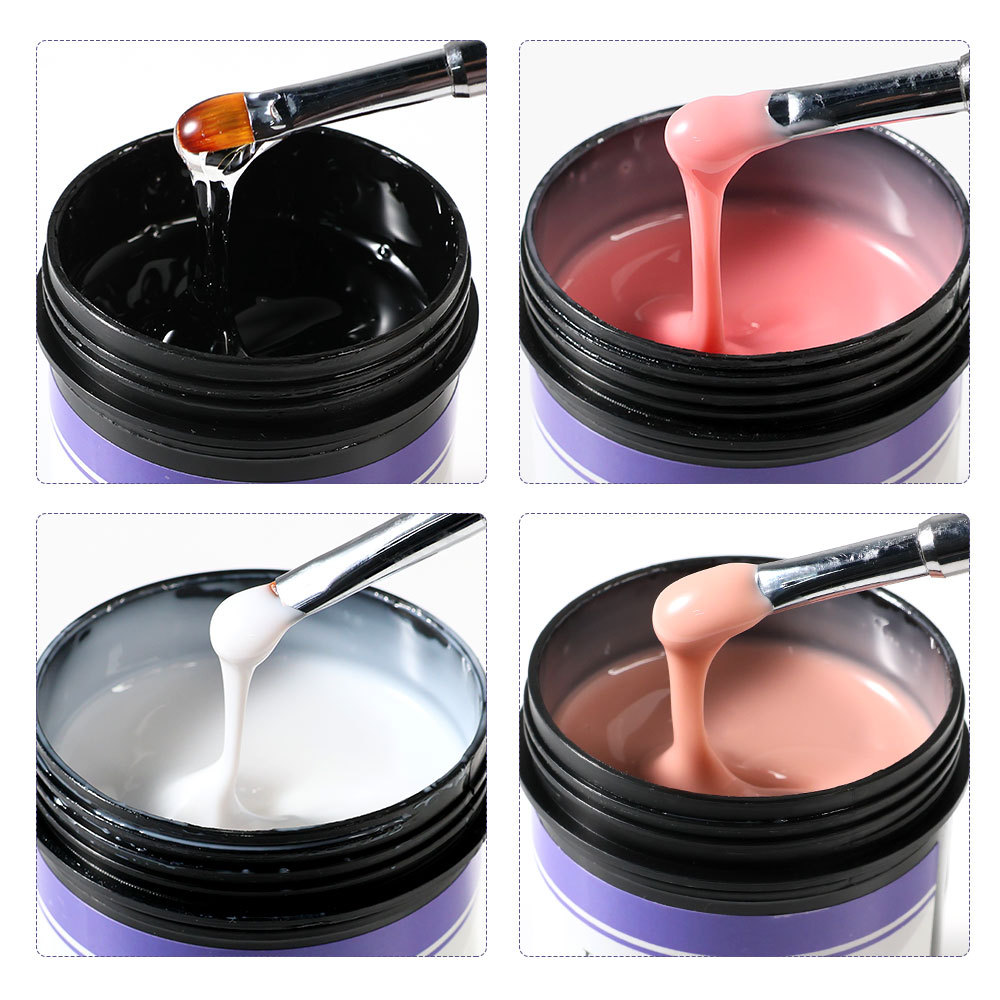 Líquido de extensión de manicuras transfronterizas gran capacidad de manicuras de cristal herramientas de manicuras líquido de extensión conjunto de manicuras tallado tridimensional en stock