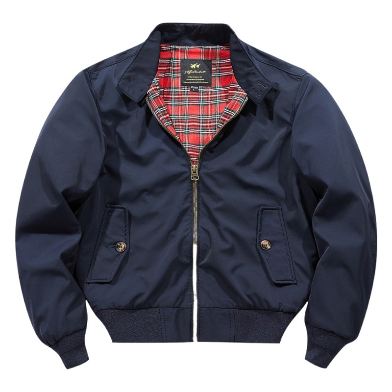Harrington G9 chaqueta de los hombres de estilo americano retro chaqueta casual ameikaji primavera y otoño cazadora collar de pie chaqueta de vuelo