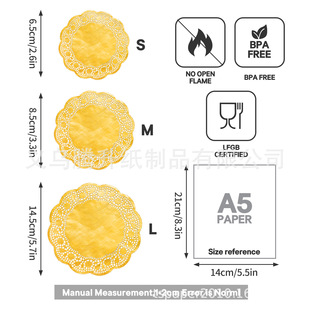 Manufacturers supply all kinds of round flower placemat paper