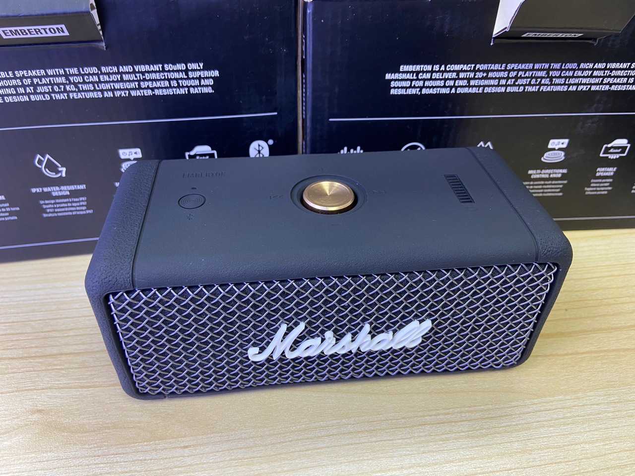 MARSHALL EMBERTON马歇尔蓝牙音箱户外防水便携音响重低音炮