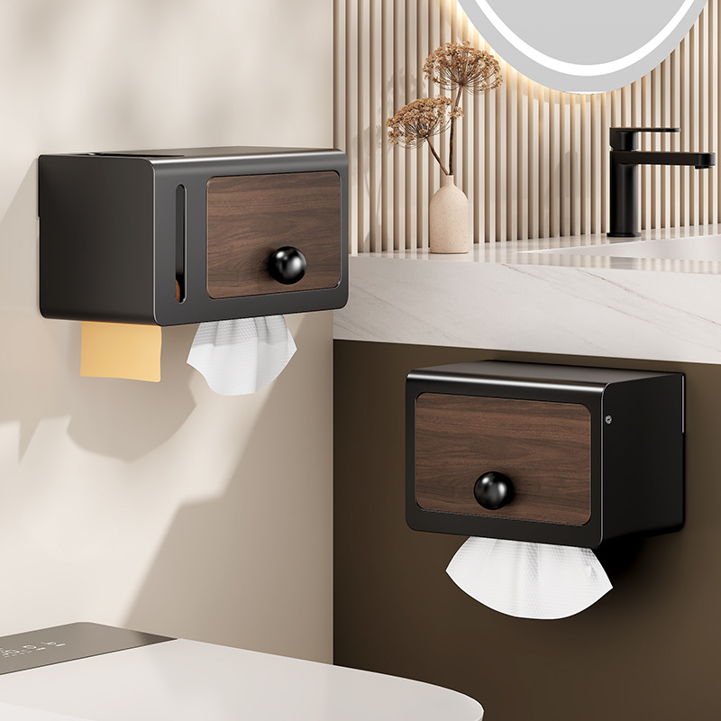 Light luxury mid-century style paper towel holder bathroom…