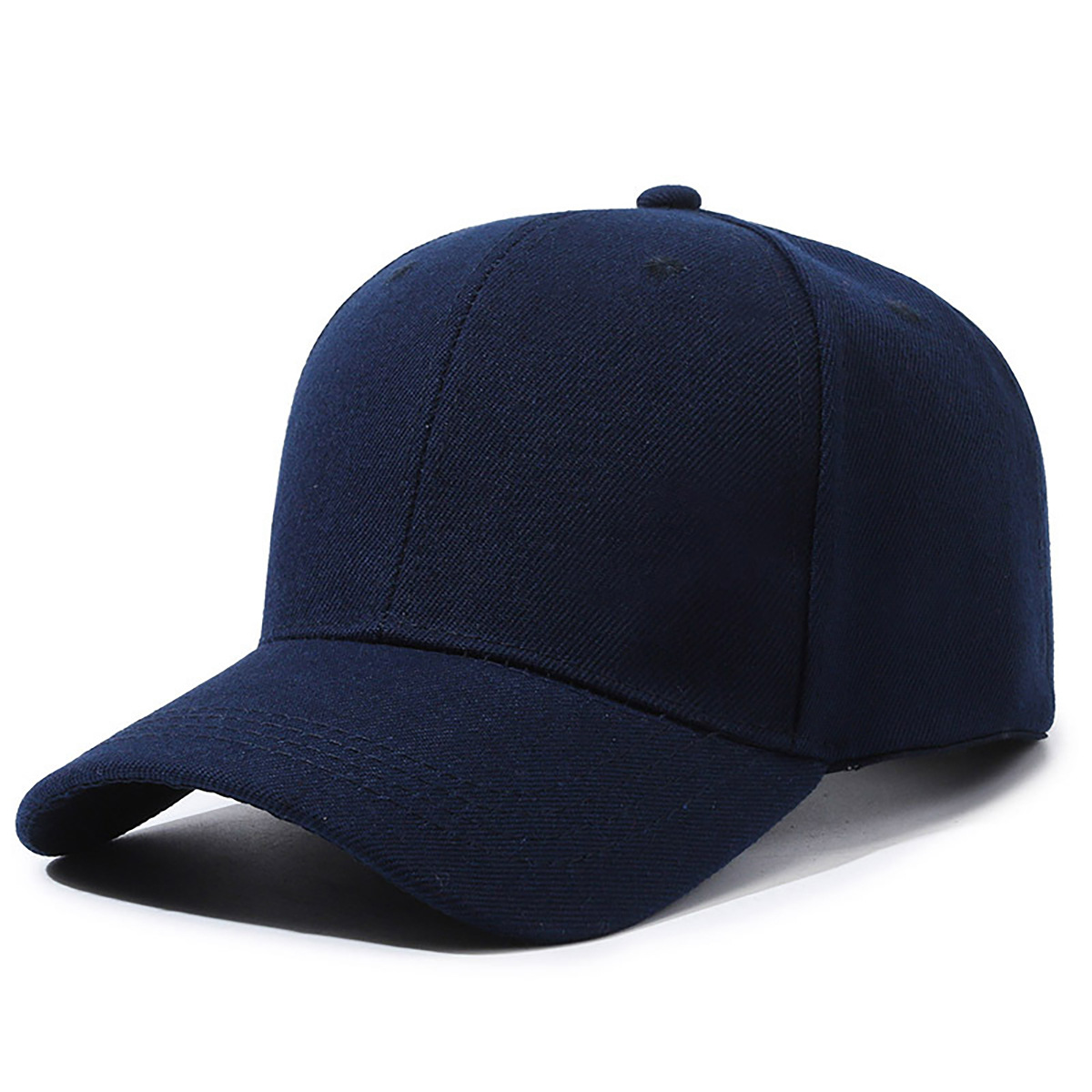 Sombrero de placa de impresión personalizada gorra de béisbol para adultos gorra de trabajo gorra de trabajo gorra de visera de color sólido logo bordado