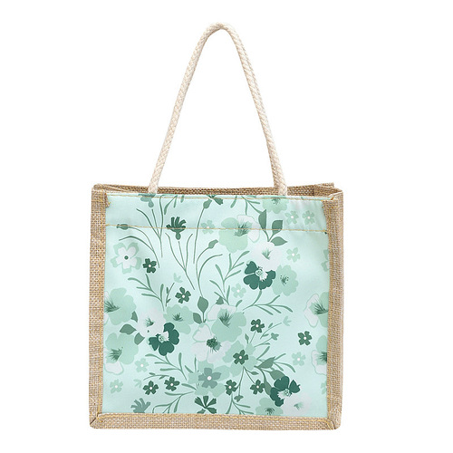 Bags Floral Canvas Bag Women's Bag Small Fresh Western Style Shoulder Bag Fashion Tote Bag  New Women's Bag