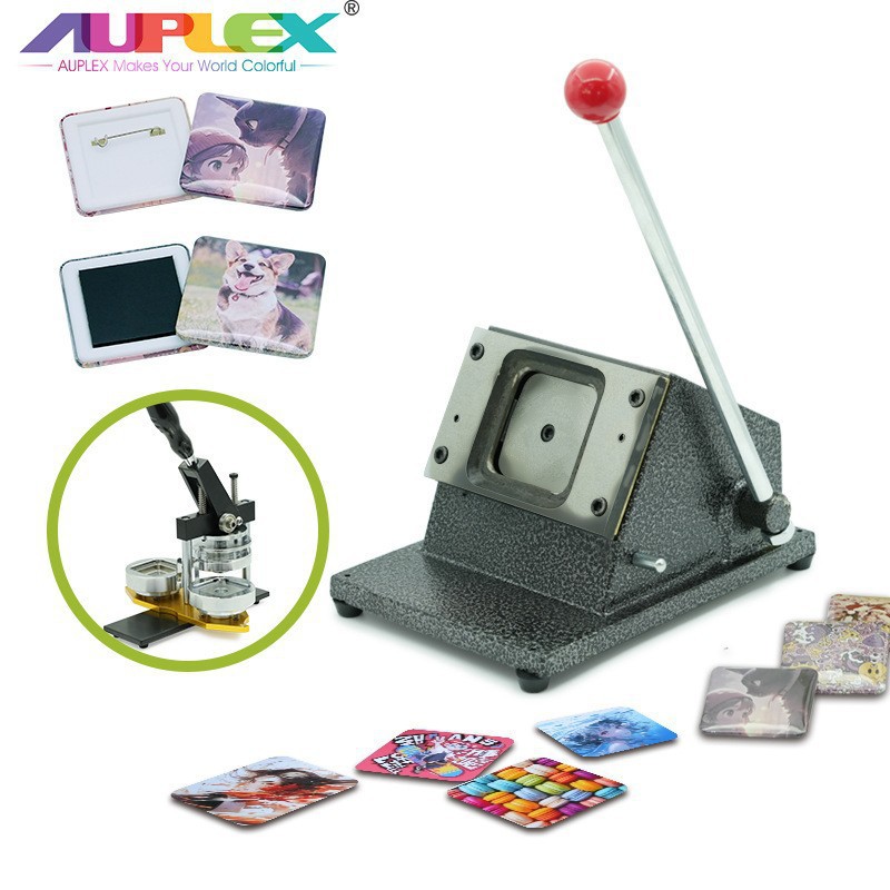 Máquina de insignia de metal de alta calidad Máquina de insignia cuadrada Equipo de barras 50mm cuadrado pentagrama