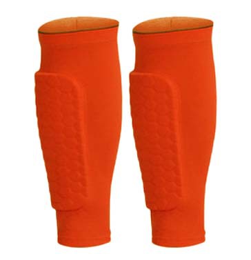 Fábrica al por mayor deportes al aire libre fútbol panal anti-colisión EVA baloncesto Lycra transpirable protección de la pantorrilla Deportes equipo de protección