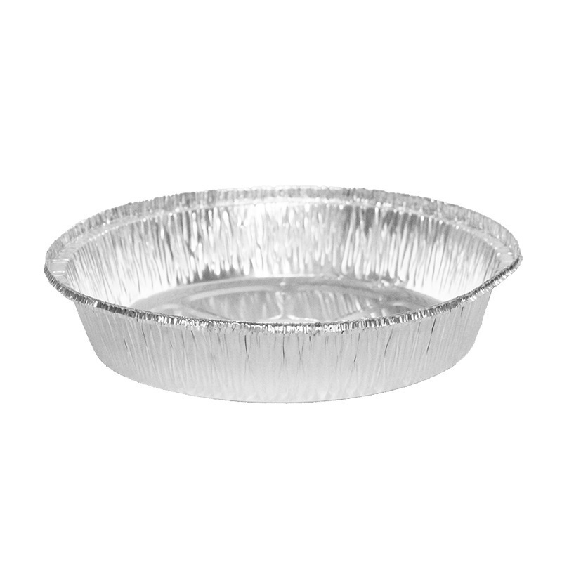 Tazón de papel de aluminio redondo de grado alimentario, bandeja de papel de aluminio, freidora de aire desechable, bandeja de horneado de caja de estaño, especial