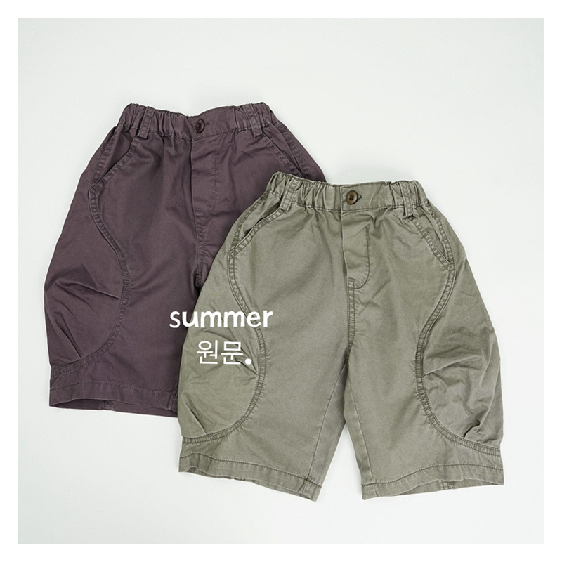 儿童短裤夏季薄款2025新款男童山系工装中裤宝宝休闲百搭七分裤潮