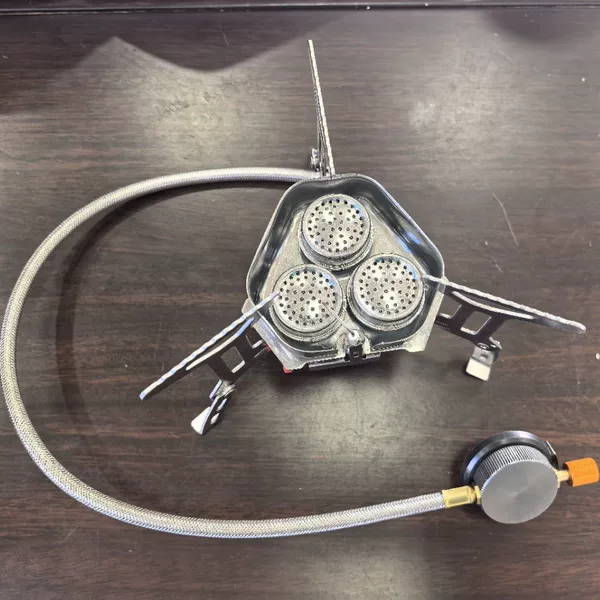 Mountaineering Outdoor Camping and Cooking Split-Type Gas Stove with Three-Core Burner, High-Altitude Cassette Gas Canister, Special High-Altitude Gas Canister