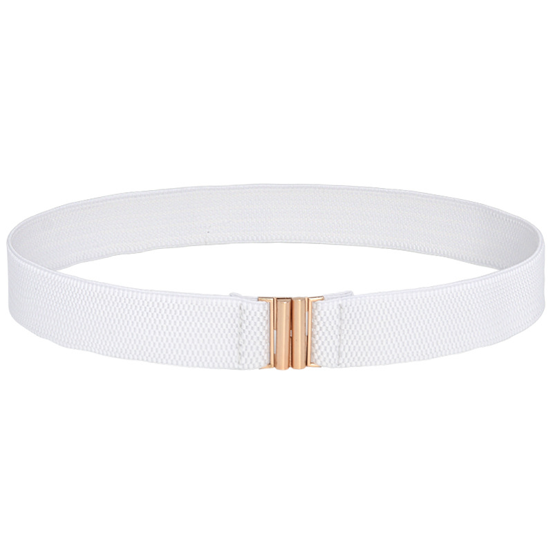 3cm gold buckle/pure white