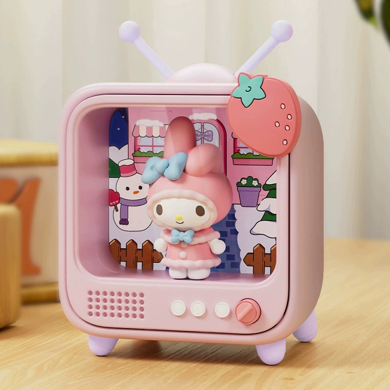 Настоящий Wolf Bowang/Семья Sanrio серия телеканалов светящиеся украшения слепая коробка Большой ушастый собака Кэти кот