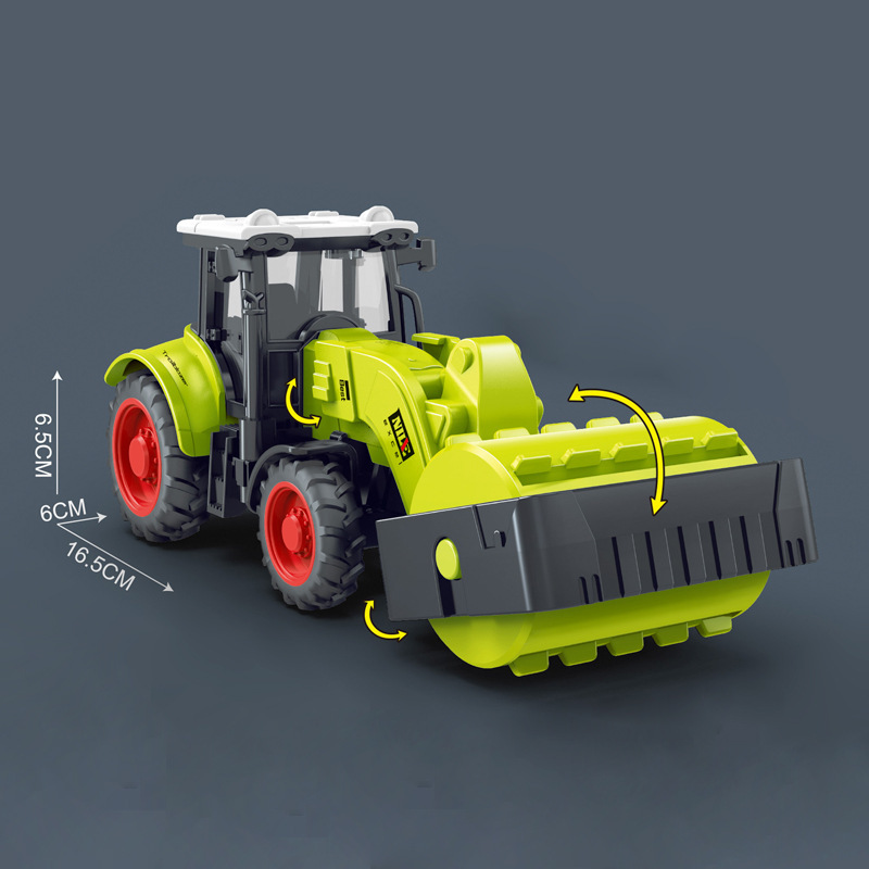 Rodillo de carretera para niños coche de juguete coche de ingeniería de gran tamaño carretera presionando coche excavadora bulldozer carretilla elevadora niño 2 aleación 3 años