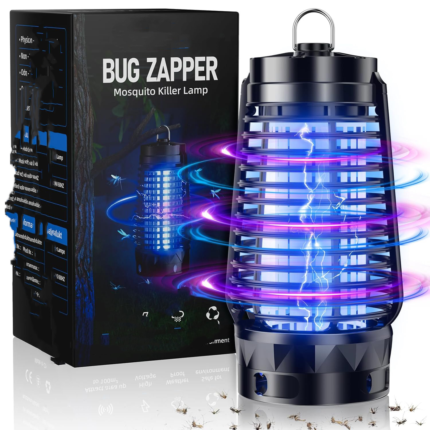 Bug Zapper室内灭虫器电击式灭蚊灯室内led灭蚊灯驱蚊灯UVA灯EPA