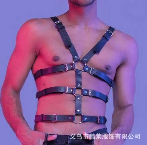 Europa y Estados Unidos transfronterizos cuero amplio amor bondage correa de ropa remaches hombres negocios hegemónico ocio JJ anillo tendencia universal