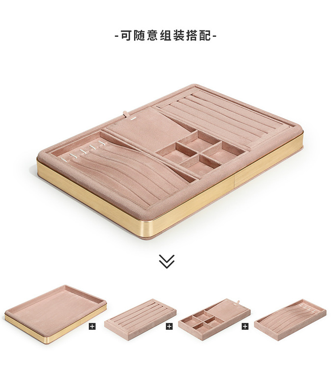 B001-(26-876)粉色絨感皮金屬盤(旭躍)詳情_15