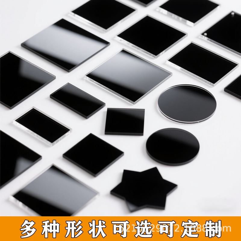 Black Mirror Acrylic Products Reflection Board Photography Reflective Background High-End Plexiglass Factory