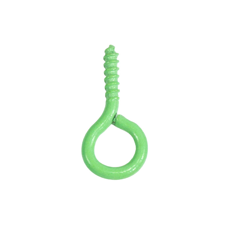 Accesorios de la joyería DIY 100 color spray pintura ovejas cuerno clavo tornillo ojo mirando teléfono caso colgante llavero