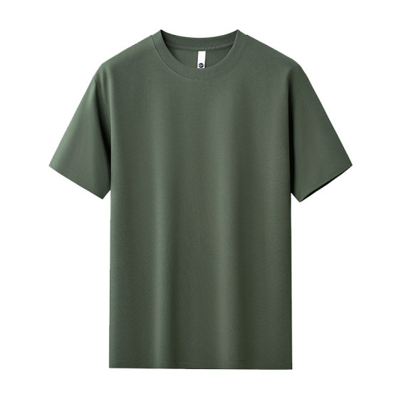 [Good Goods Strict Selection] high quality 220g Solo Cool T-shirt Men's Summer Solid Color Light Plate Short Sleeve T-shirt Factory
