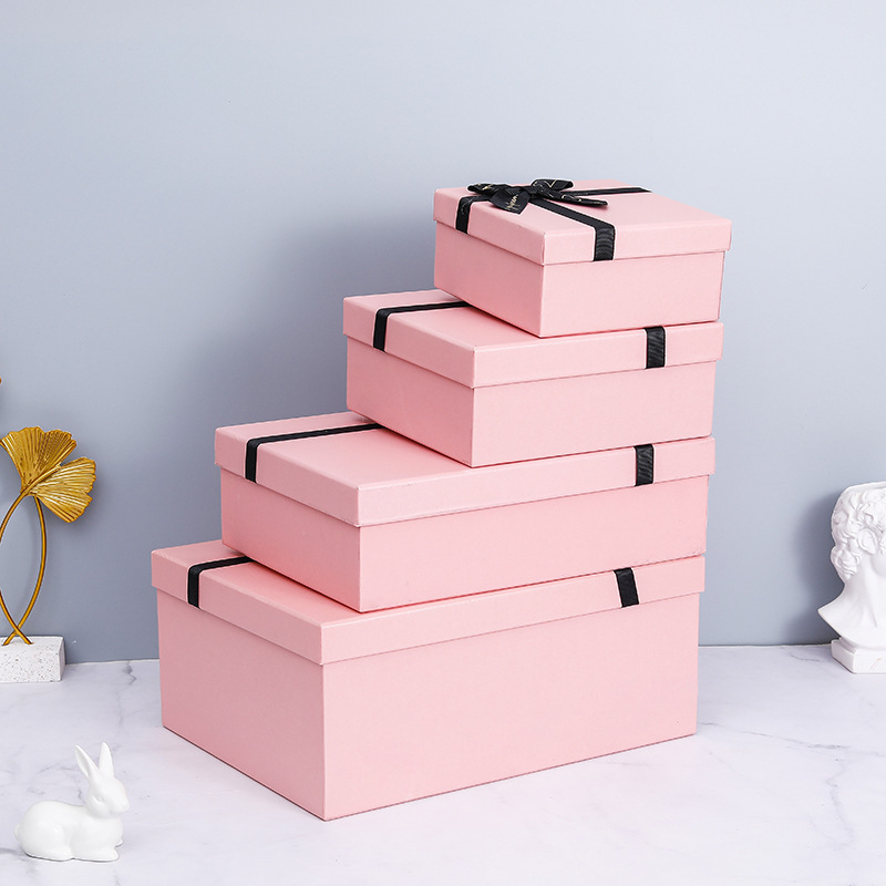 Caja de regalo con tapa y base, caja de regalo de lujo para el Festival del Medio Otoño, cumpleaños, caja de regalo para bricolaje, caja vacía al por mayor