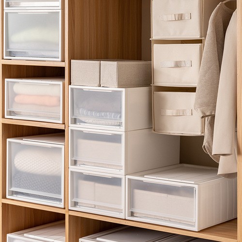 Quna matte white drawer storage cabinet clothes storage box storage box wardrobe storage box drawer box
