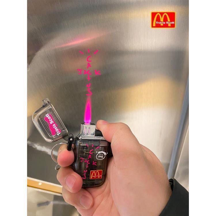 【一件代發】MDL創意打火機男女生日禮物粉色火焰充氣循環個性愛