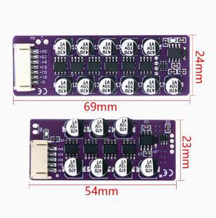 3S4S lithium battery large current capacitance active balance board Energy transfer High accuracy, low precision 18650