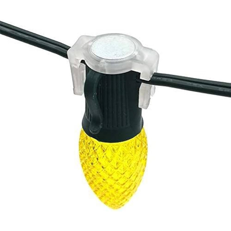 Heavy Duty Lamp Clip Super Powerful Magnetic Christmas Light Clip C9 Holiday Magnet for Lighting Socket Courtyard Lighting(100)