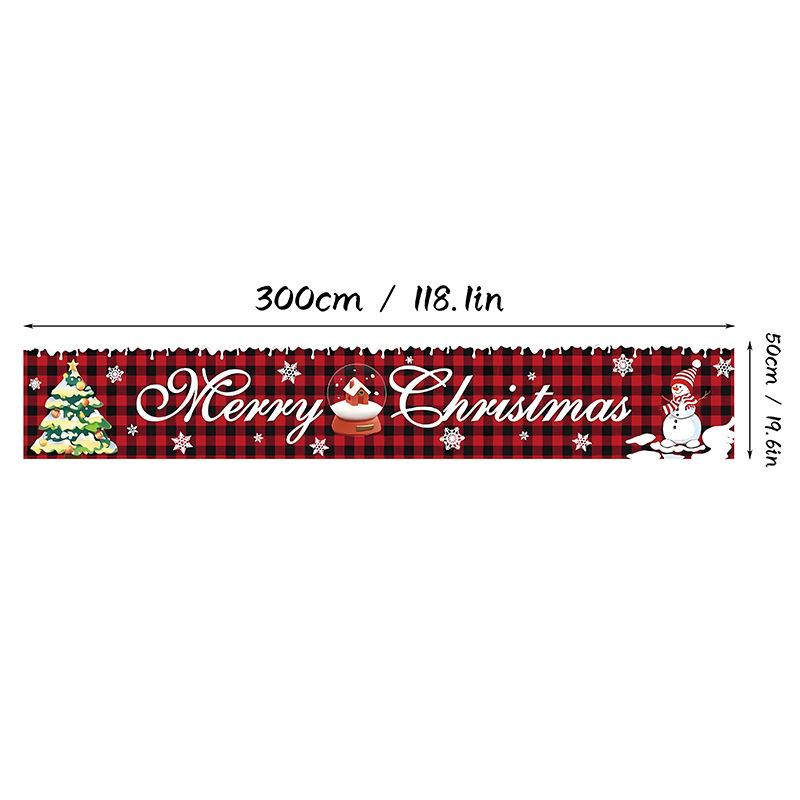 新しいクリスマスバナー メリークリスマス ホリデーシーン装飾 雪の結晶 高齢者向けの図面デザインをサポート|undefined