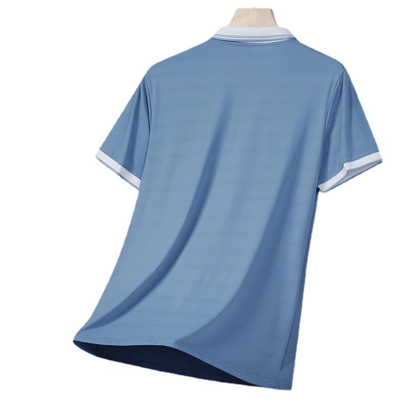 Camiseta de polo de hielo camiseta deportiva de verano hombre camiseta suelta transpirable de mangas cortas fabricantes de ropa de hombre un cabello