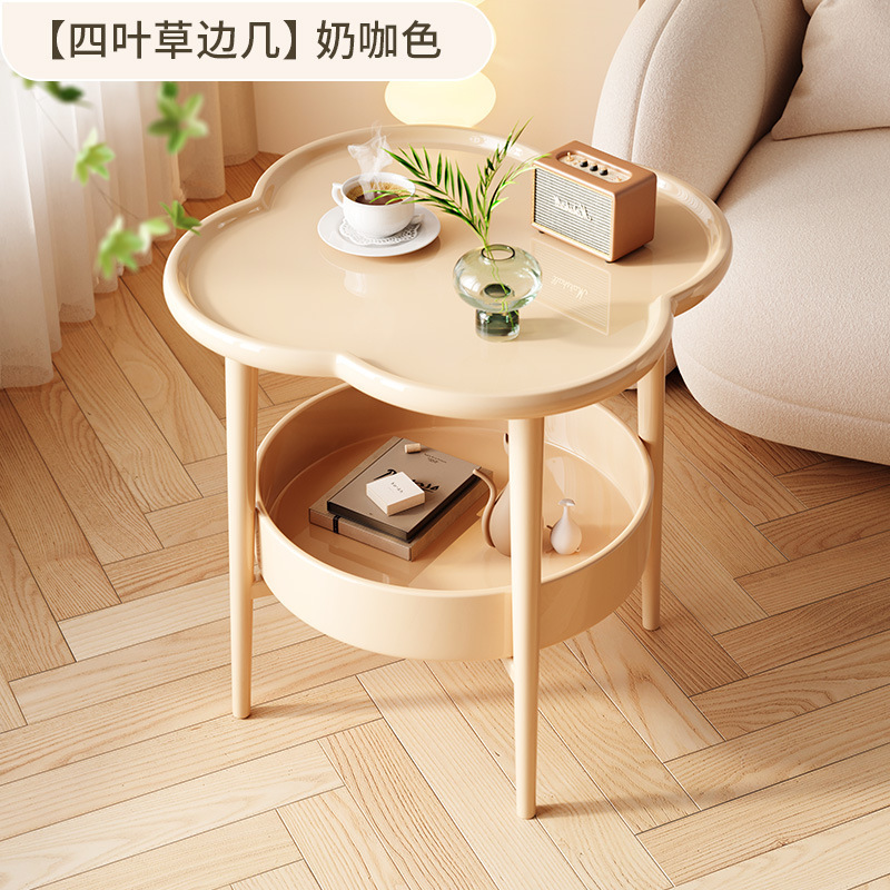 BJ014902 [네잎클로버 사이드테이블] 밀크커피컬러 50*50*50