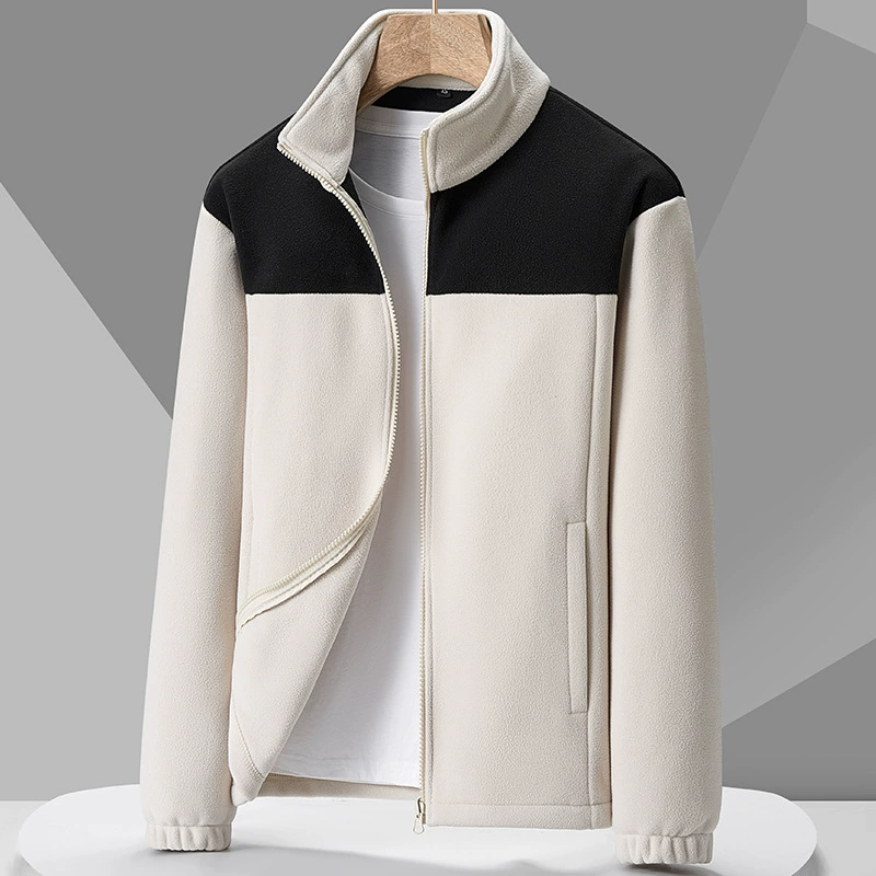 Флис для мужчин и женщин плюшевая толстая куртка Двусторонняя бархатная пара куртка