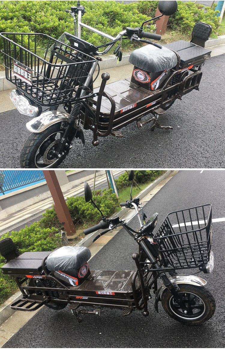 Heavy-Duty Electric Vehicle with License Plate, Electric Motorcycle 60V/72V for Courier, Two-Wheel Mountain Climbing, Cargo Delivery, Long-Distance Running, Wholesale