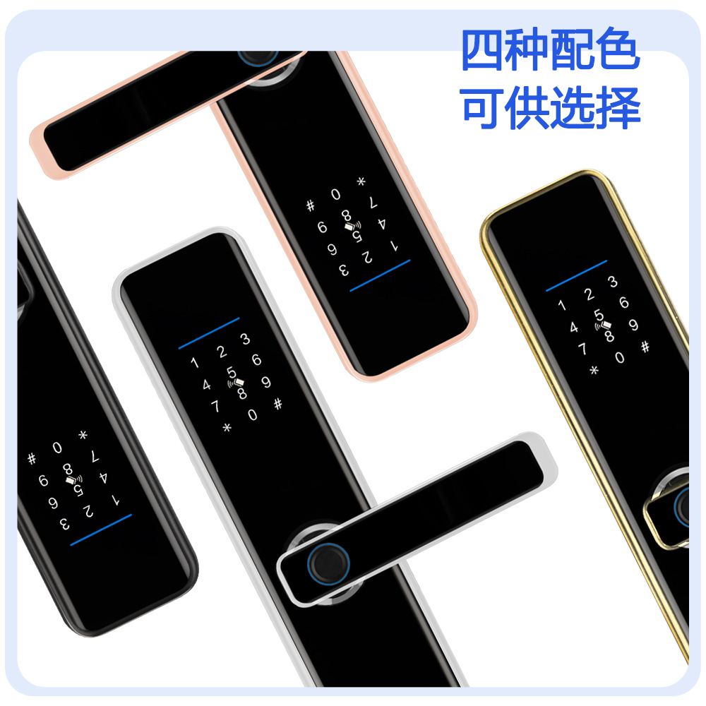 厂家直销家用智能锁安全防盗超C级锁芯指纹密码锁