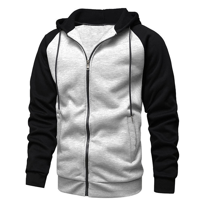 Men's New Fashionable and Trendy Color Contrasting Sweater Large Loose Casual Hoodie_voghion.com