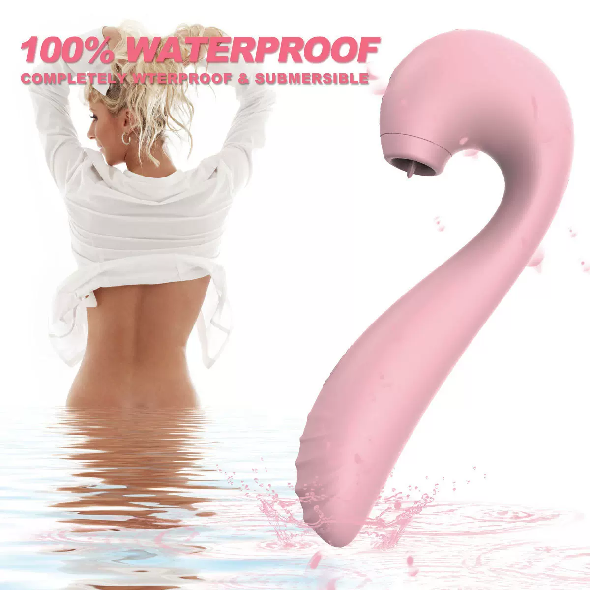 女用AV震动棒吮吸拍打伸缩棒自慰器舌舔振动棒成人情趣用品G点按