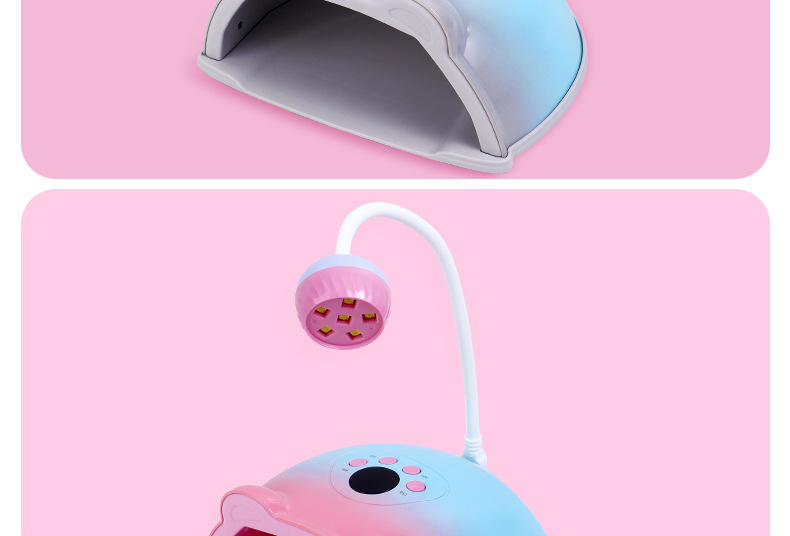 Neue 2-in-1 Maniküre-Maschine Fototherapie-Lampe Heil-Lampe drehbar Tisch-Klebstoff-Backlampe Nagel-Trockner Maniküre-Lampe